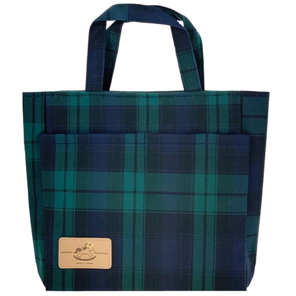 Waterproof Plaid Mini Tote Handbag - Picture 1 of 7